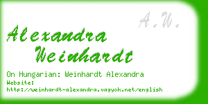 alexandra weinhardt business card
